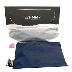 Choc Chick Eye Mask Earplugs Carry Case Sleep Relaxation Travel Health Blue